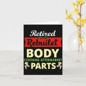 Funny After Hip Surgery Recovery Bionic Hip Replac Karte (Gelbe Blume)