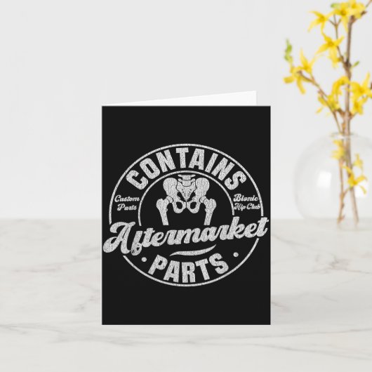 Funny After Hip Surgery Recovery Bionic Hip Replac Karte (Gelbe Blume)