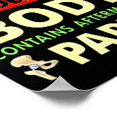 Funny After Hip Surgery Recovery Bionic Hip Replac Poster (Ecke)