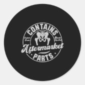 Funny After Hip Surgery Recovery Bionic Hip Replac Runder Aufkleber (Vorderseite)