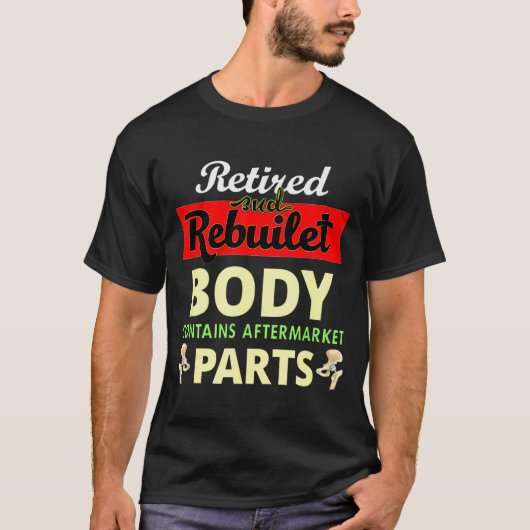 Funny After Hip Surgery Recovery Bionic Hip Replac T-Shirt (Vorderseite)