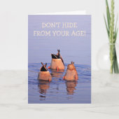 Funny Age Joke Duck Birthday Karte (Vorderseite)