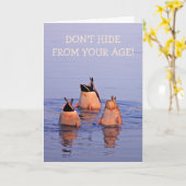 Funny Age Joke Duck Birthday Karte (Gelbe Blume)