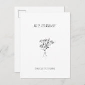 Funny Age Joke Flowers Happy Birthday Card Postkarte (Vorne/Hinten)