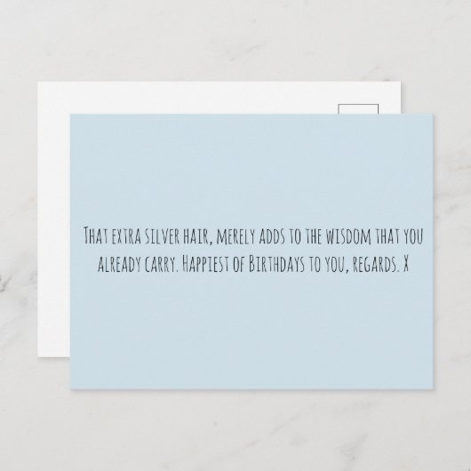 Funny Age Postkarte (Vorne/Hinten)