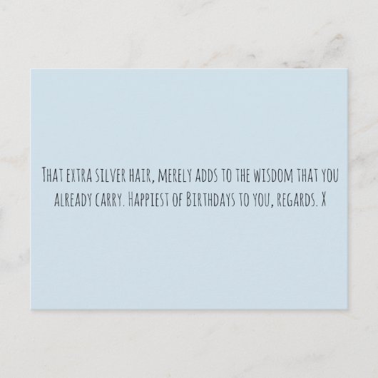 Funny Age Postkarte (Vorderseite)
