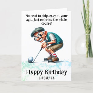 *~* Funny Age Senior AP94 Golfer Birthday Card Dankeskarte