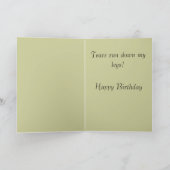 Funny Aging Alt Geburtstag. Karte (Innenseite)