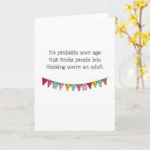 Funny Aging Alt glücklich Geburtstag Karte (Gelbe Blume)