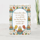 Funny Aging Humor Birthday  Karte (Vorderseite)