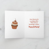 Funny Aging Humor | Vintage Birthday Karte (Innenseite)