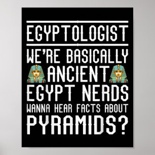 Funny Ägyptologe Zitat Antikes Ägypten Lover Sayin Poster