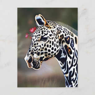 Funny AI Art Leopard Appaloosa Pferd Postkarte