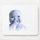 Funny Ai Baby Holding Laugh Meme  Mousepad (Vorne)