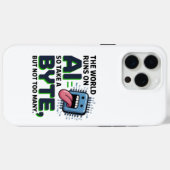 Funny AI Byte Quote - Tech Geek Spaß Case-Mate iPhone Hülle (Rückseite (Horizontal))