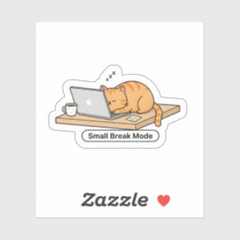 Funny AI Cat Meme – “Hold On, Let Me Ask My AI” Aufkleber