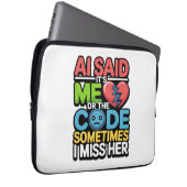 Funny AI Coding Quote - Programmierer-Spaß Laptopschutzhülle (Vorne Rechts)