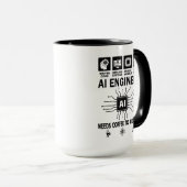 Funny AI Engineer Coding Programmer Developer Tech Tasse (VorderseiteRechts)