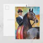 Funny AI Generated Pferd and Rider Error Postkarte (Vorne/Hinten)