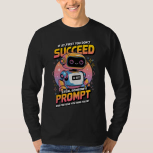 🤖 Funny Ai Image Prompt Theft Sarcastic Memes T-Shirt