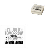 Funny AI Prompt Engineering Geek Zitat Gummistempel (Stempel)