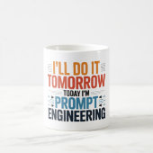 Funny AI Prompt Engineering Geek Zitat Kaffeetasse (Mittel)