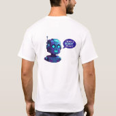  Funny AI Robot I'm Not A Robot Tech Humor T-Shirt (Rückseite)