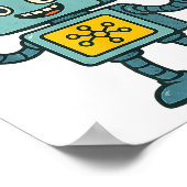 Funny Ai Robot With Ask Anything Quote _ Geek Tee Poster (Ecke)