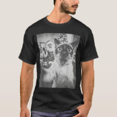 Funny Ai Siamese Cat Selfie With Santa Claus Chris T-Shirt (Vorderseite)