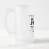 Funny AI Tech Specialist – Personalized QR Code Mattglas Bierglas (Links)