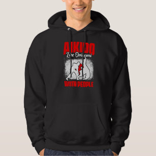 Funny Aikido Kampfkunst wie Origami bei Menschen Hoodie