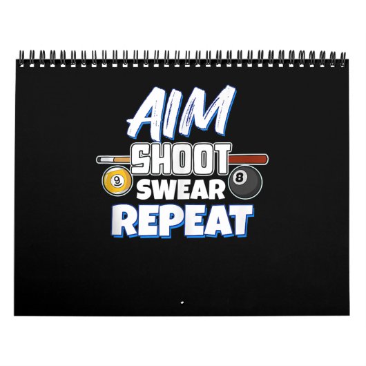 Funny Aim Pool Player Geschenk Billiard Balls Kalender (Titelbild)