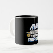 Funny Aim Pool Player Geschenk Billiard Balls Zweifarbige Tasse (Vorderseite Links)