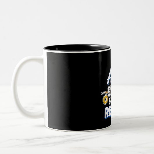 Funny Aim Pool Player Geschenk Billiard Balls Zweifarbige Tasse (Links)