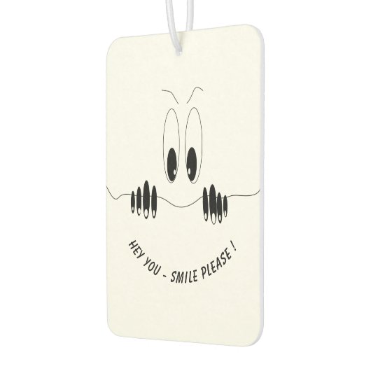 Funny Air Freshener mit Neugier Augen - Lächeln Autolufterfrischer (Links)