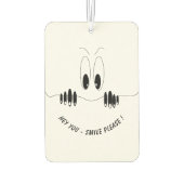 Funny Air Freshener mit Neugier Augen - Lächeln Autolufterfrischer (Rückseite)