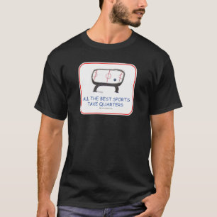 Funny Air Hockey Slogan Cartoon Art T-Shirt
