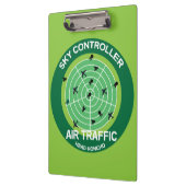 Funny Air Traffic Controller Gift | Tasse der Flug Klemmbrett (Links)