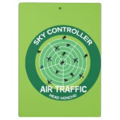 Funny Air Traffic Controller Gift | Tasse der Flug Klemmbrett (Rückseite)