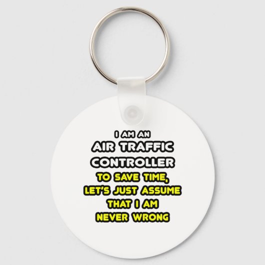 Funny Air Traffic Controller T - Shirt Schlüsselanhänger (Vorderseite)