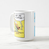 Funny Air Traffic Kontrolle Cartoon Kaffee Tasse (Vorderseite Links)