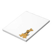 Funny Airedale Doppy Puppy Notizblock (Rotiert)