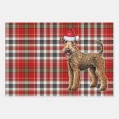 Funny Airedale Terrier Christmas Dog Holiday Karie Geschenkpapier Set (Vorderseite 3)