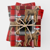 Funny Airedale Terrier Christmas Dog Holiday Karie Geschenkpapier Set (Beispiel)