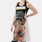 Funny Airedale Terrier Sitzplatz für Snacks Aquare Schürze (InSitu)