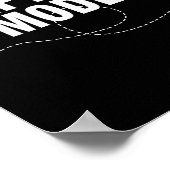 Funny Airplane Mode Flying Traveler Gift Poster (Ecke)