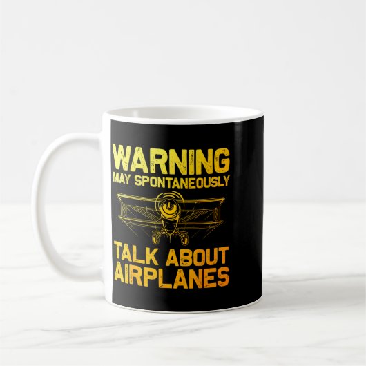 Funny Airplane Novelty For Men Women Plane Aviatio Kaffeetasse (Links)