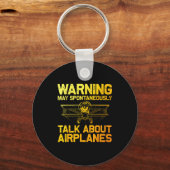 Funny Airplane Novelty For Men Women Plane Aviatio Schlüsselanhänger (Vorderseite)