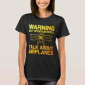 Funny Airplane Novelty For Men Women Plane Aviatio T-Shirt (Vorderseite)