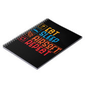 Funny Airsoft Paintball Airsoft Team Notizblock (Linke Seite)